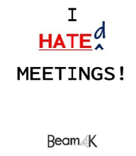 I HATE(D) MEETINGS!